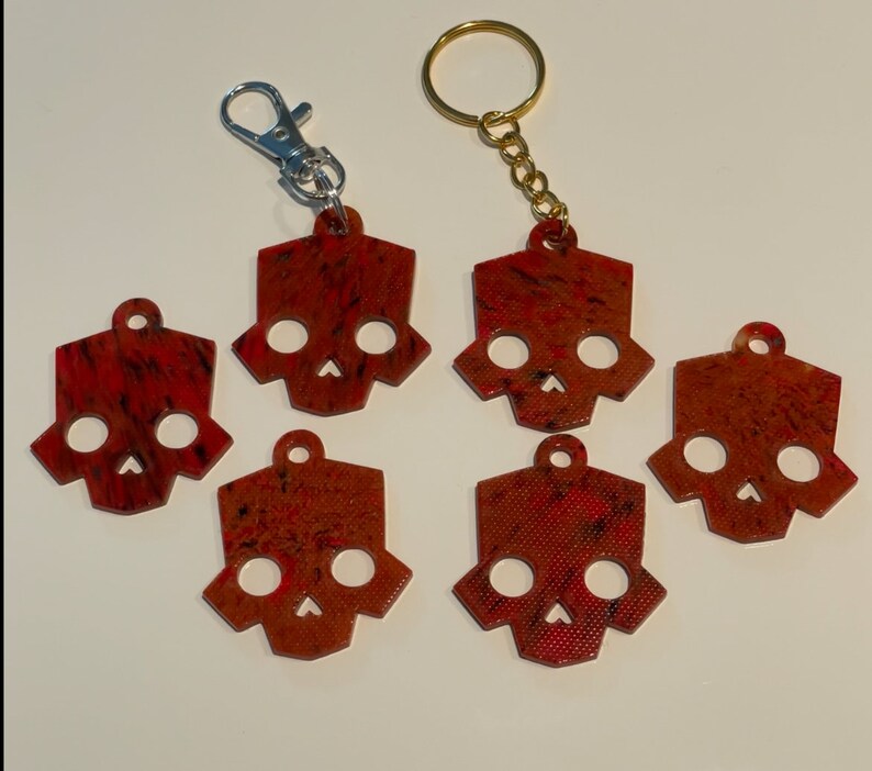 Repurposed Filament Key Charms (Customizable!)
