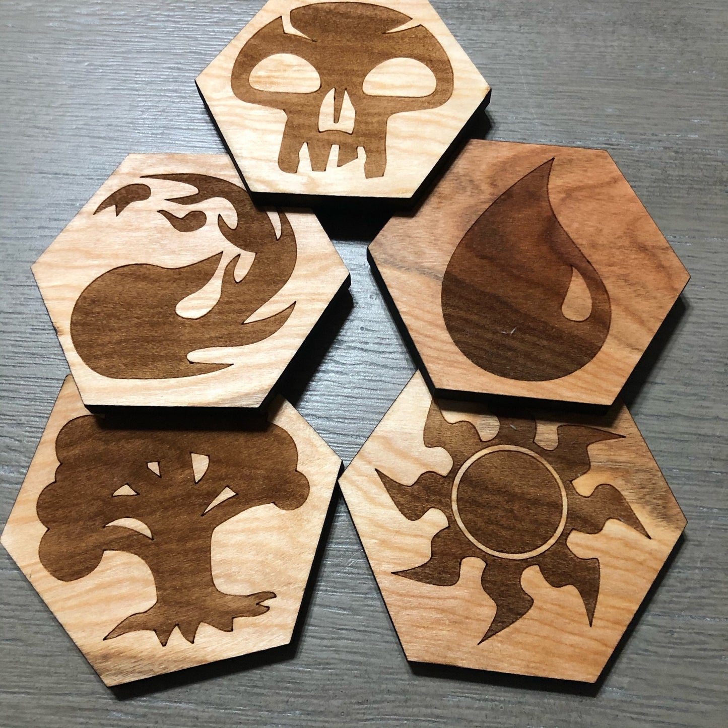 Magic the Gathering Mana Coasters