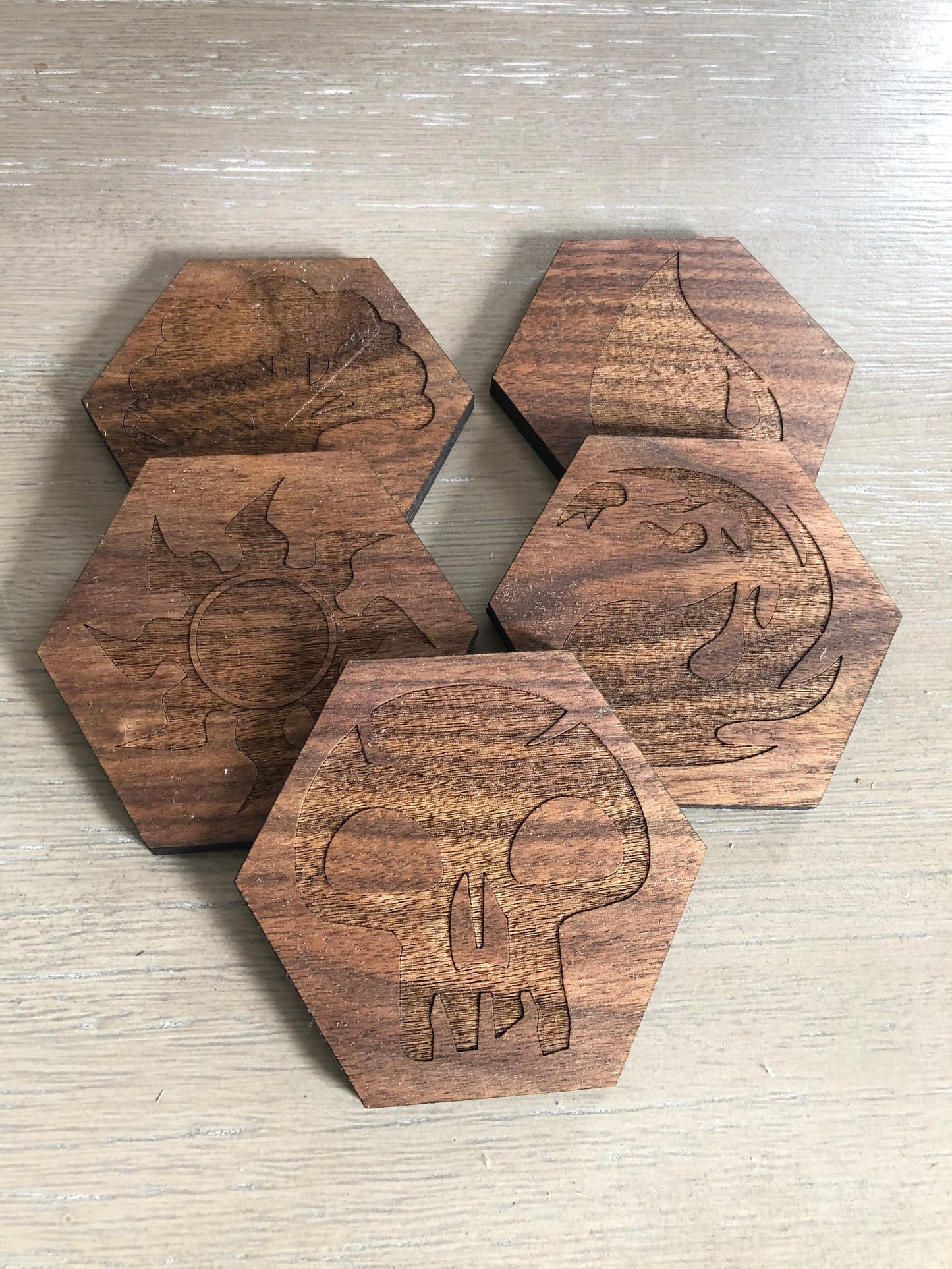 Magic the Gathering Mana Coasters