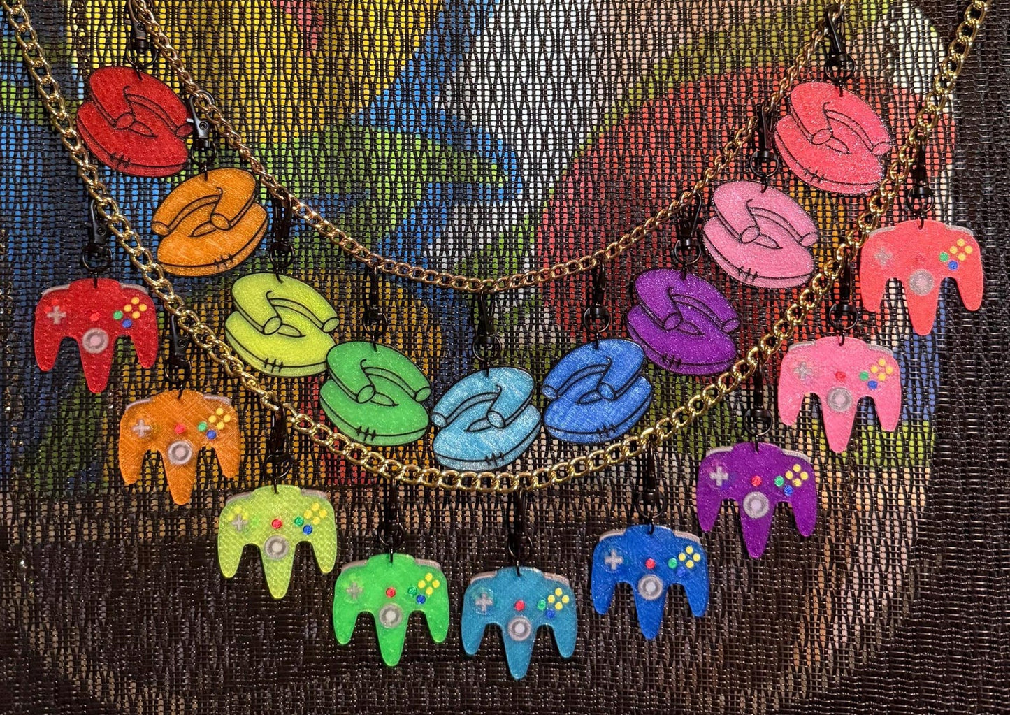 N64 Transparent Controller Keycharms