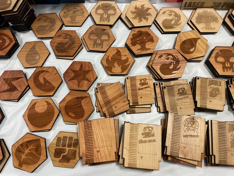 Custom Wooden Coaster Set