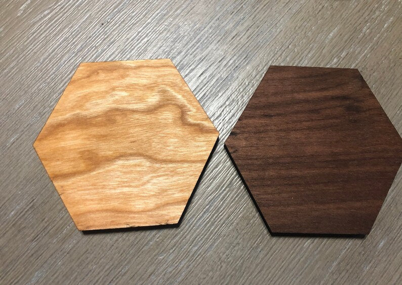 Custom Wooden Coaster Set