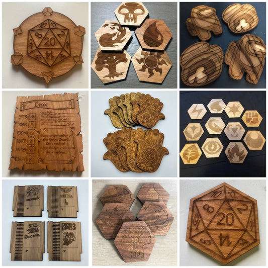 Custom Wooden Coaster Set