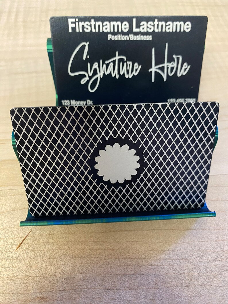 Custom Metal Engraved Business Cards. Thick Aluminum 0.8mm