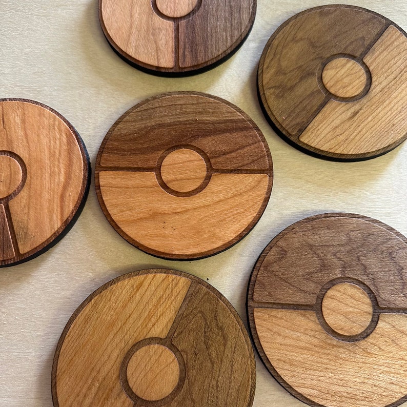 Pokeball Coasters