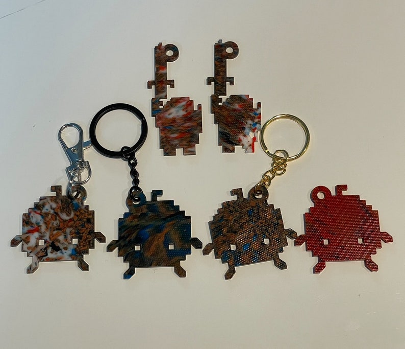 Repurposed Filament Key Charms (Customizable!)